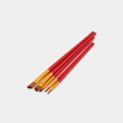 Set de pincel con mango rojo x 5 piezas