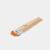 Set de pinceles con mango natural x 6 piezas