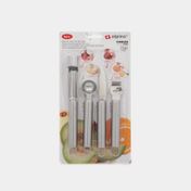 Set de accesorios para cortar frutas x4 piezas