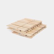 Ganchos para ropa en madera x20 unidades