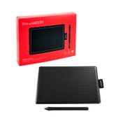 Tableta digitalizadora One By Wacom Small negra con rojo