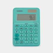 Calculadora Casio MS-7UC verde de 10 dígitos