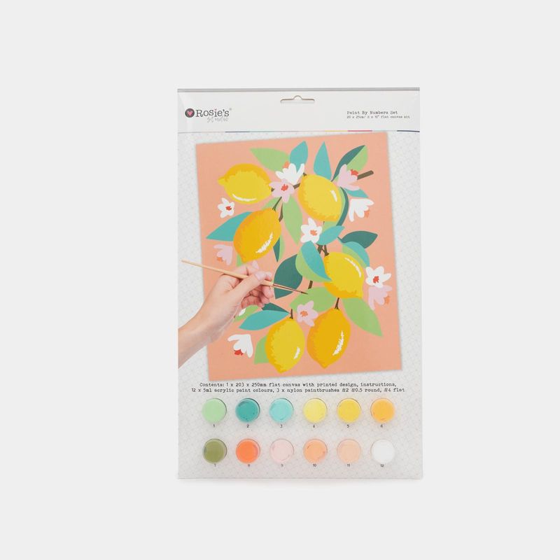 Kit de pintura por números Rosie's, diseño limones