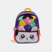 Morral con diseño de gato multicolor
