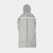 Capa impermeable para adulto gris con reflectivo