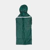 Capa de lluvia para adulto verde con reflectivo