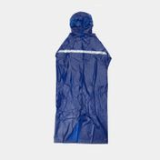 Capa de lluvia azul con reflectivo para adulto