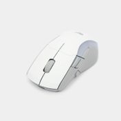 Mouse gaming inalámbrico con luz, blanco
