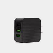 Cargador de pared negro Havit de 32 W con 3 puertos
