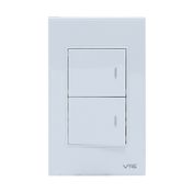 Interruptor de luz inteligente doble VTA, blanco