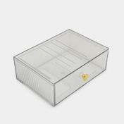 Organizador transparente tipo cajón de 9 x 25.2 x 18,1 cm