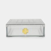 Organizador transparente tipo cajón de 5.1 x 15.1 x 18.1 cm