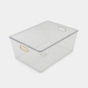 Caja organizadora transparente con tapa