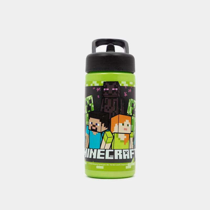 botella-plastica-verde-negra-de-420-ml-minecraft-8412497404018