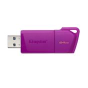 Memoria USB Kingston morada neón de 64 GB