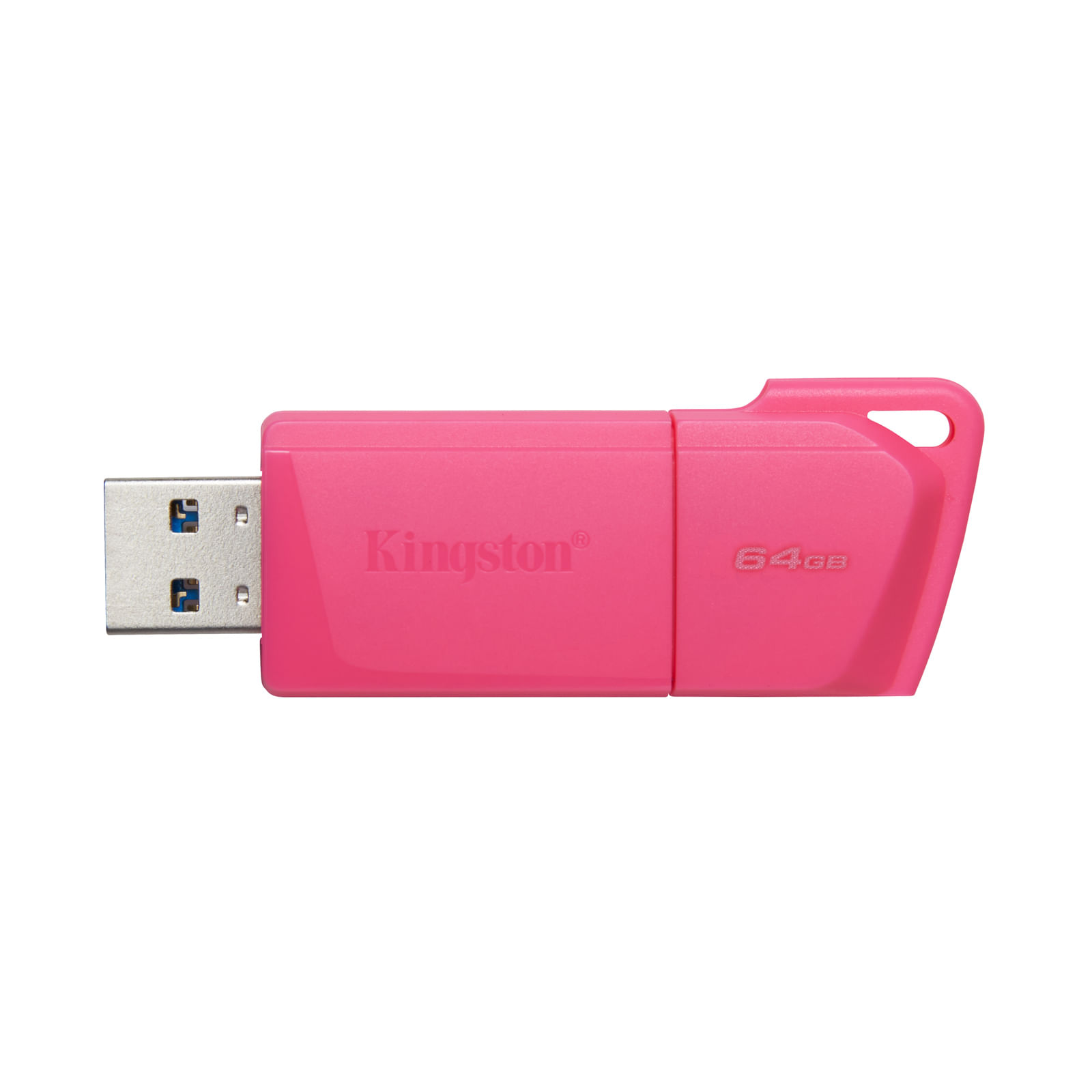 Memoria USB Kingston rosada neón de 64 GB