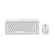Combo Genius de teclado + mouse blanco inalámbrico