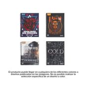 Cuaderno cuadriculado argollado de 80 hojas surtido