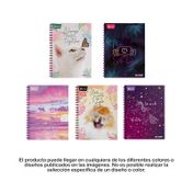 Cuaderno cuadriculado argollado de 80 hojas