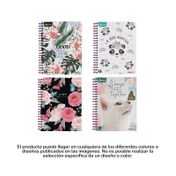 Cuaderno cuadriculado argollado de 80 hojas