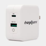 Cargador dual de pared USB/USB-C de 65 W