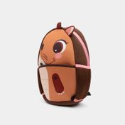 Morral diseño ardilla, café y rosado