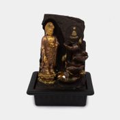 Fuente decorativa de 40 cm con diseño de buda, luz