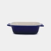 Refractaria de 1400 ml azul de 7.5 x 29 cm