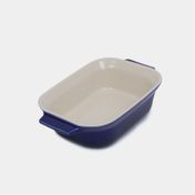 Refractaria de 1400 ml azul de 7.5 x 29 cm