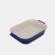 Refractaria de 7,5 x 33,5 cm 2400 ml azul