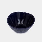 Bowl azul de rayas de 360 ml