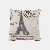 Cojín de 45 x 45 cm de torre Eiffel