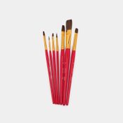 Set de pinceles mixto x 7 piezas