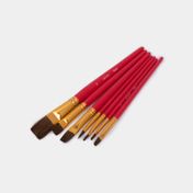 Set de pinceles mixto x 7 piezas