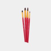 Set de pincel mixto x 4 piezas rojo