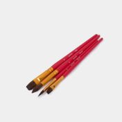 Set de pincel mixto x 4 piezas rojo