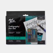 Set de plumas caligrafía con estuche x 33 piezas