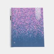 Cuaderno 105 Mead argollado y rayado violeta de 100 hojas