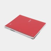 Cuaderno 105 Mead argollado y rayado rojo de 100 hojas