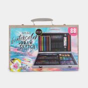Set de arte x 88 piezas Art 101 con maletín de madera