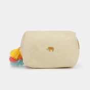 Cosmetiquera beige rectangular