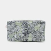 Cosmetiquera verde rectangular