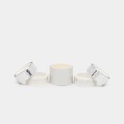 Cinta decorativa x 5 piezas washi plateado, blanco