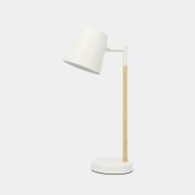 Lámpara de mesa global blanca de 45 x 21 cm