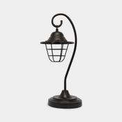 Lámpara de mesa farol vintage negro de 49 x 22 cm