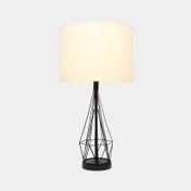 Lámpara de mesa blanca con negro diseño geometric large de 65 x 35.5 cm