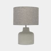 Lámpara de mesa clásica gris de 42 x 29.5 cm