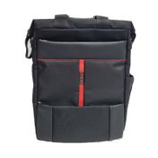 Morral sencillo en lona negro para portátil y tableta