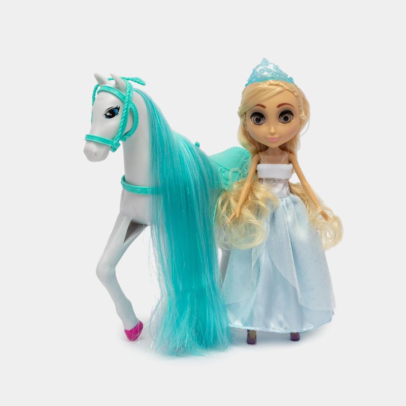 Muneca de 25 cm princesa con unicornio