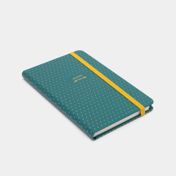 Libreta ejecutiva verde oscuro con banda elástica 14.5 x 9.5 cm